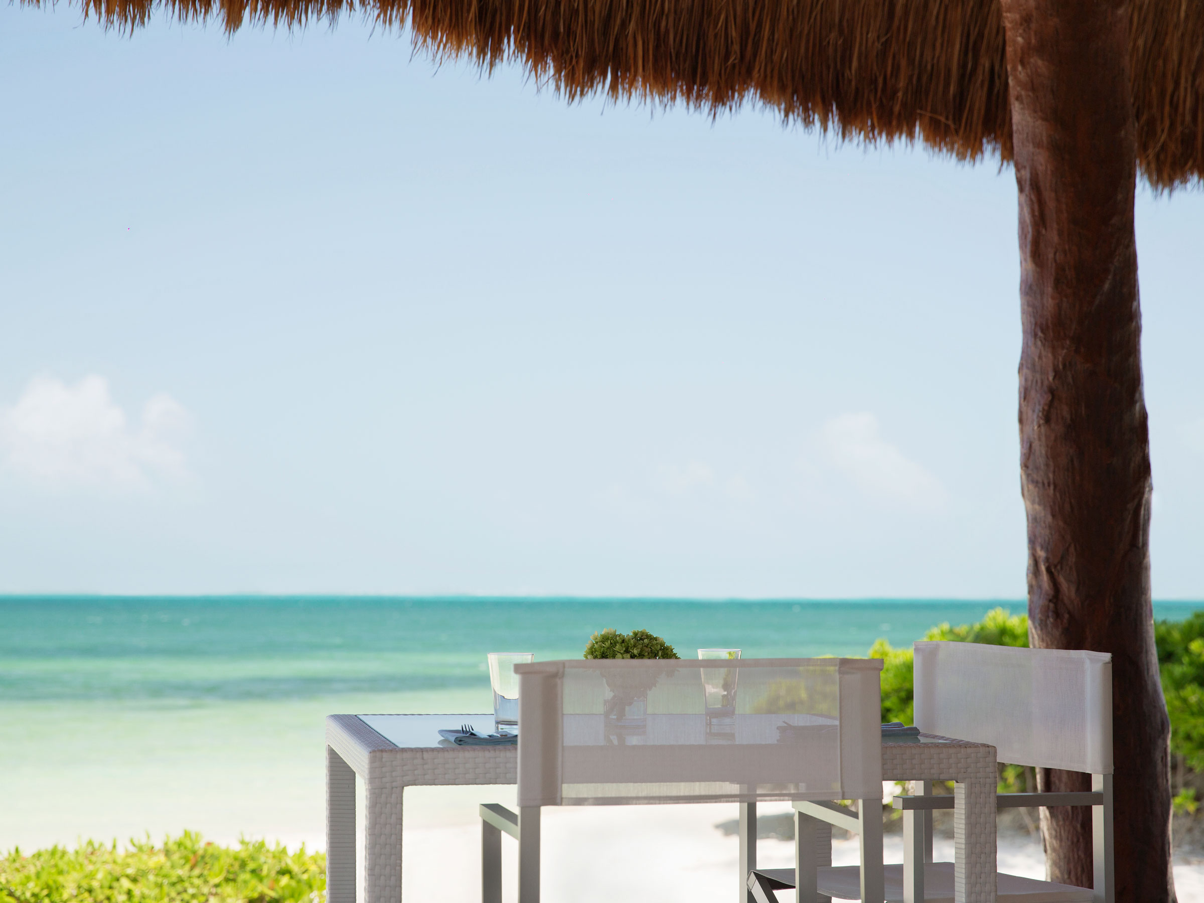 Restaurant avec vue sur mer à Cancun au Mexique